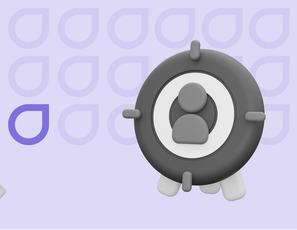3D model of a vault-like door with user icons in the center, set against a purple background with Figfame branding, depicting audience engagement through on page SEO.